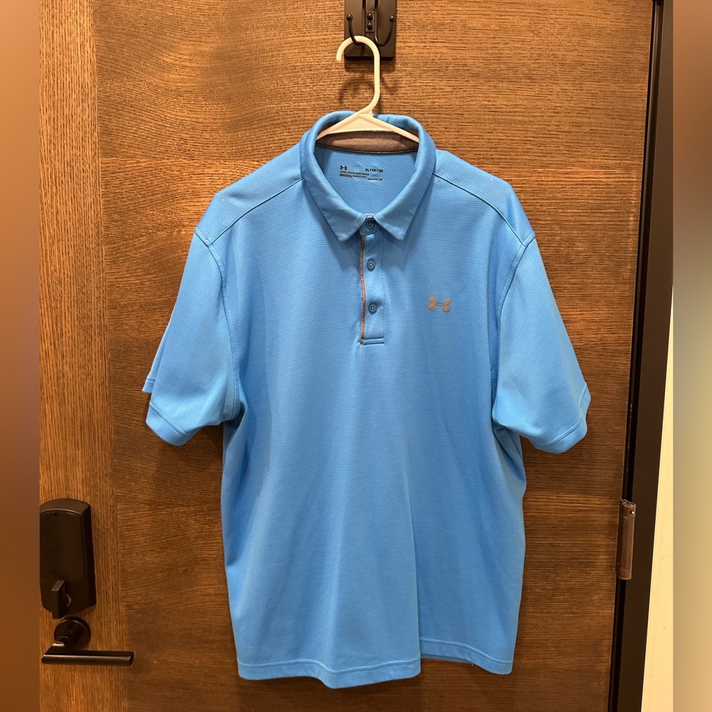 Under Armour Heat Gear Polos XL (blue)